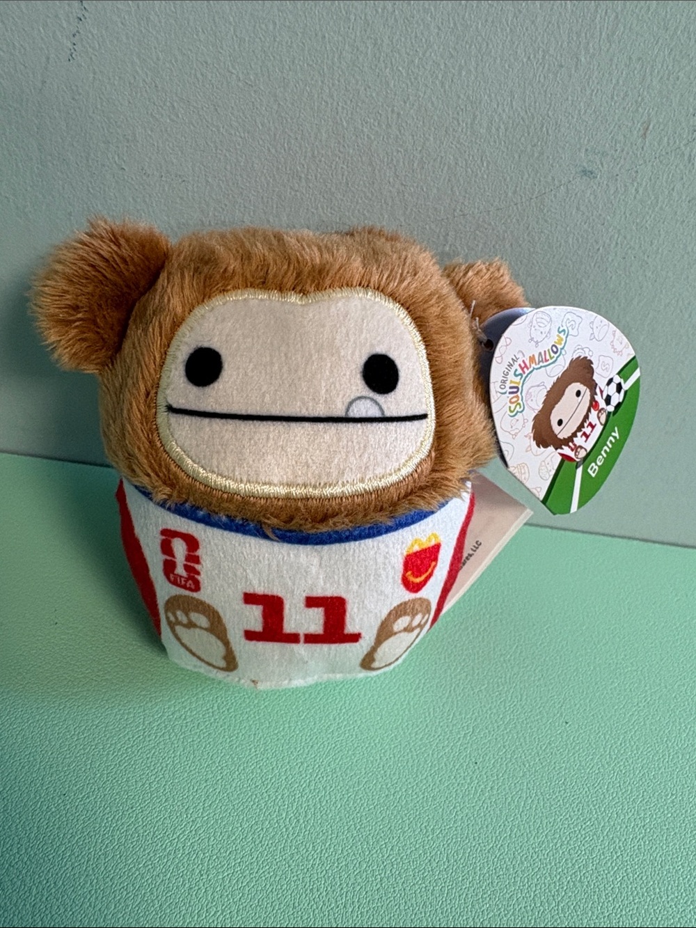 McDonald’s Happy Meal Squishmallows Soccer Benny Bigfoot Plush Stuffed Animal